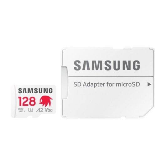 Carte mémoire Samsung MB-MD128S 128GB MicroSDXC UHS-I Classe 10 U3 V30 A2 SD Adapter