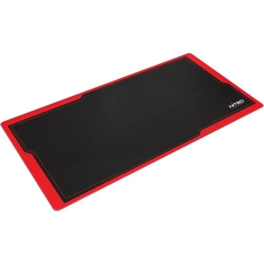 Alfombrilla para ratón Nitro Concepts DM12 XL negro y rojo bordes rematados