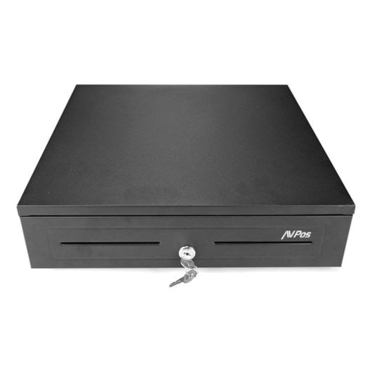 Cajón portamonedas AVPos Cash U290 compacto acero 5 billetes 8 monedas 12V