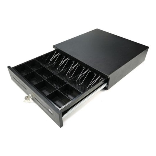 Cajón portamonedas AVPos Cash U290 compacto acero 5 billetes 8 monedas 12V