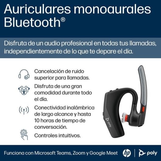 Casque Poly Voyager Legend 30 sans fil Bluetooth avec réduction de bruit et micro noir