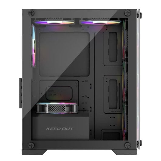 Boîtier PC Keep Out XC-201 Glass Micro-ATX ITX RGB Verre trempé