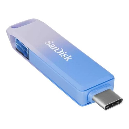 Unidad USB SanDisk Creator Phone Drive 256 GB USB-C Lightning Azul Lila