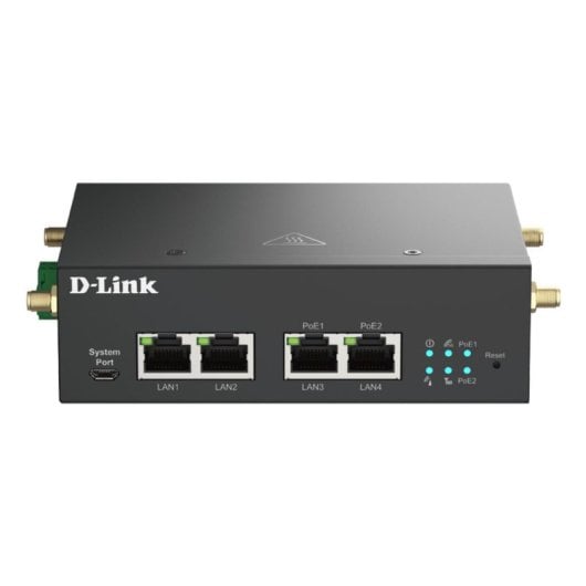 Router D-Link DWM-314-GP/B Dual SIM 5G 4xRJ45 PoE Industrial Externo