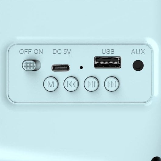 Radio Haeger RB-BLU.002A Portatile FM 5W Bluetooth USB-C Turchese