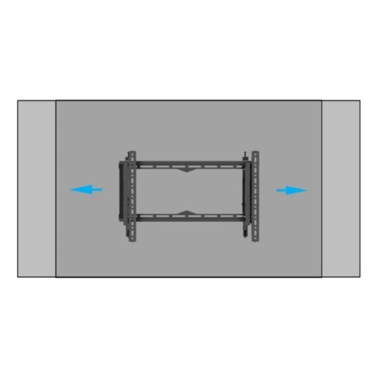 Support mural TV B-Tech BT8443/B 75" Inclinable Pivotant 35 kg Noir