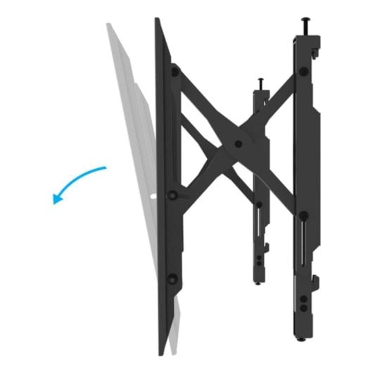 Support mural TV B-Tech BT8443/B 75" Inclinable Pivotant 35 kg Noir