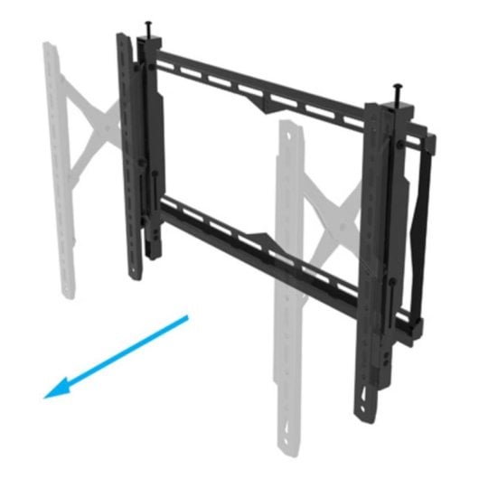 Support mural TV B-Tech BT8443/B 75" Inclinable Pivotant 35 kg Noir