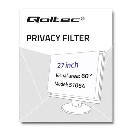 Filtres de confidentialité d'écran Qoltec 51064 68,6 cm (27")