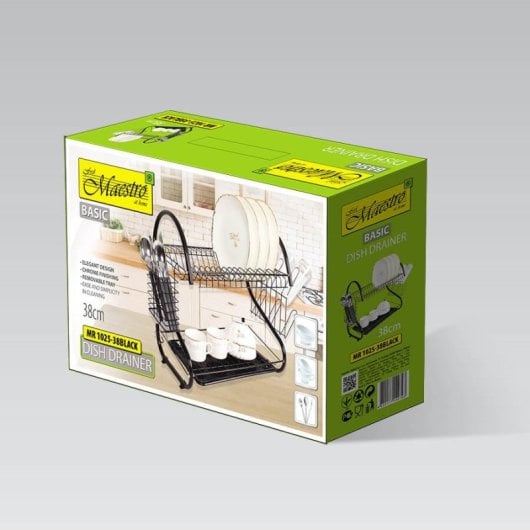 Égouttoir à vaisselle 38 cm Mr-1025-38-noir Maestro