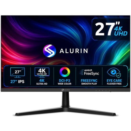 Monitor Alurin CoreVision 27" UltraHD 4K 60Hz IPS FreeSync
