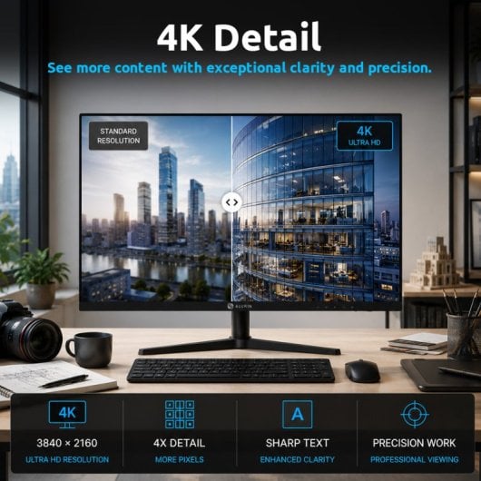 Monitor Alurin CoreVision 27" UltraHD 4K 60Hz IPS FreeSync