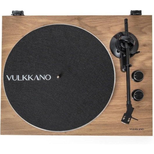 Tocadiscos Vulkkano TD10 2,5V RMS Trazione Cinghia Previo Phono Integrato Legno
