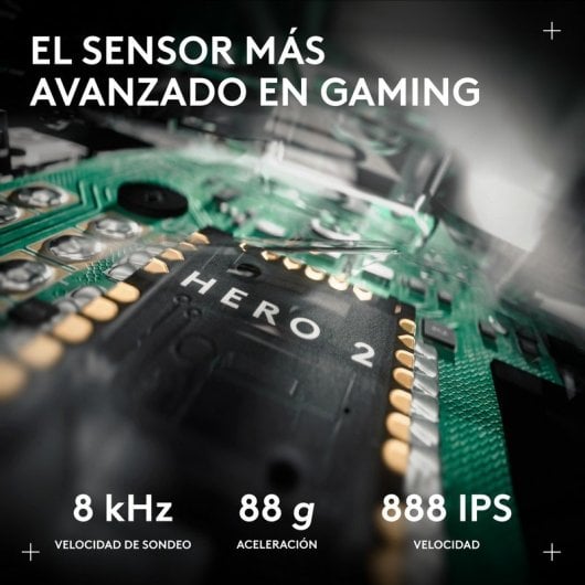 Ratón Logitech PRO X2 SUPERSTRIKE inalámbrico 44000 DPI blanco háptico LIGHTSPEED
