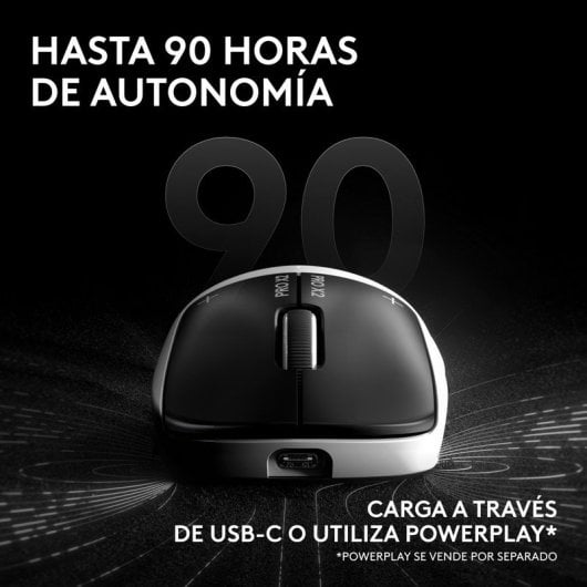 Ratón Logitech PRO X2 SUPERSTRIKE inalámbrico 44000 DPI blanco háptico LIGHTSPEED