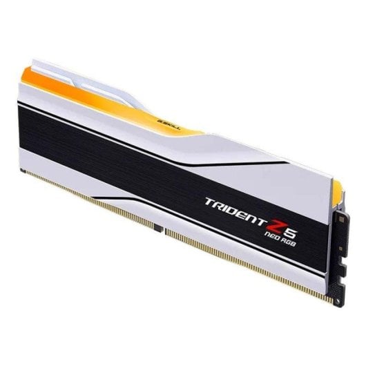 Mémoire RAM G.Skill Trident Neo RGB 32GB 2x16GB DDR5 6000MHz CL28 Kit Dual Channel XMP Blanc