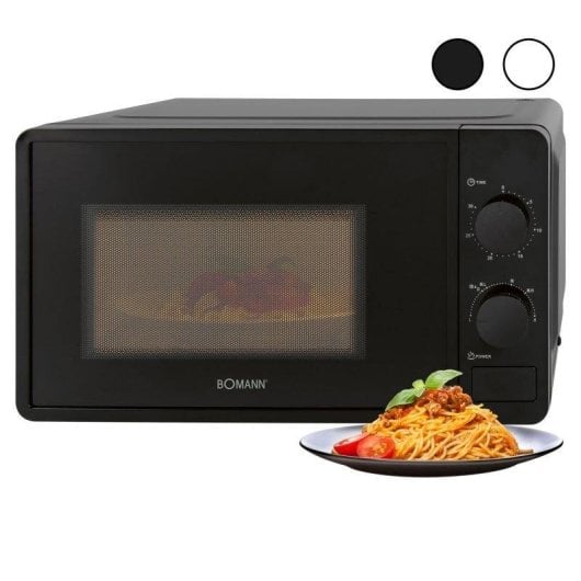 Mikrowelle Bomann MW 6014 CB 20L 700W Drehteller Schwarzes Design