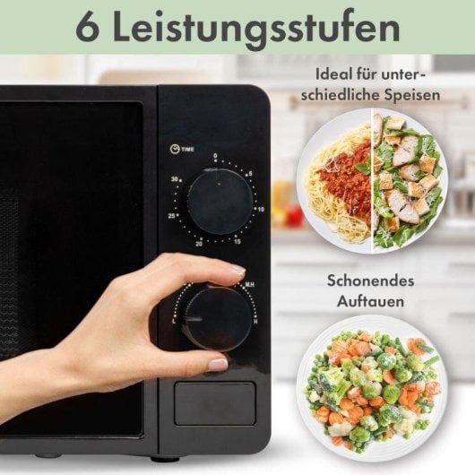 Mikrowelle Bomann MW 6014 CB 20L 700W Drehteller Schwarzes Design