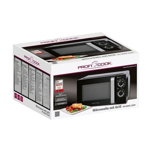 Microonde ProfiCook PC-MWG 1208 17L 700W con Grill e Scongelamento