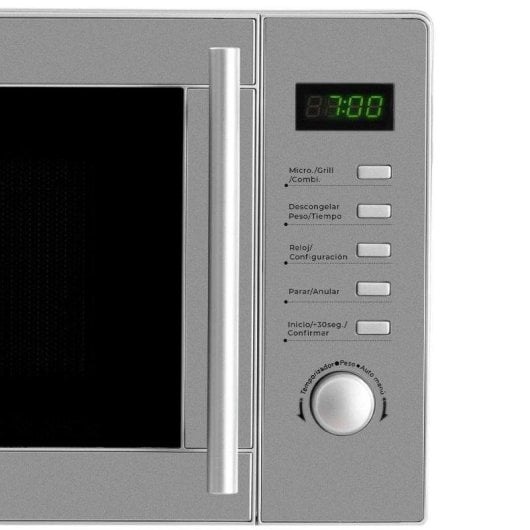 Microondas Svan SMW2700DGX 20 Litros 700W con Grill Display LED 8 Niveles