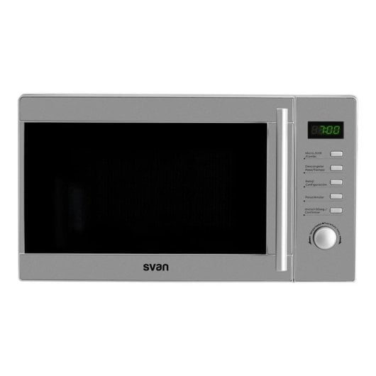Microondas Svan SMW2700DGX 20 Litros 700W con Grill Display LED 8 Niveles