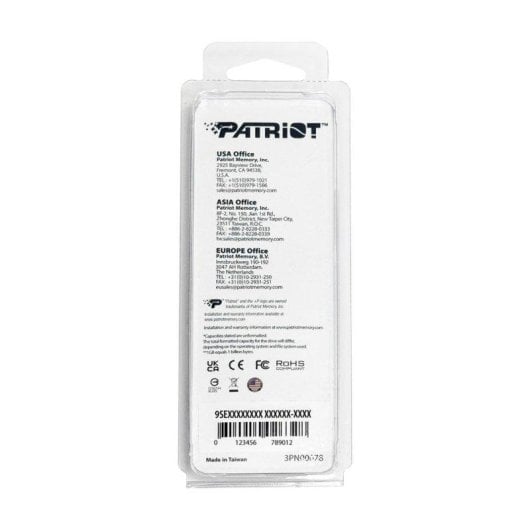 Mémoire RAM Patriot Core 32GB 1x32GB SO-DIMM DDR5 5600MHz CL46 Dissipateur Noir