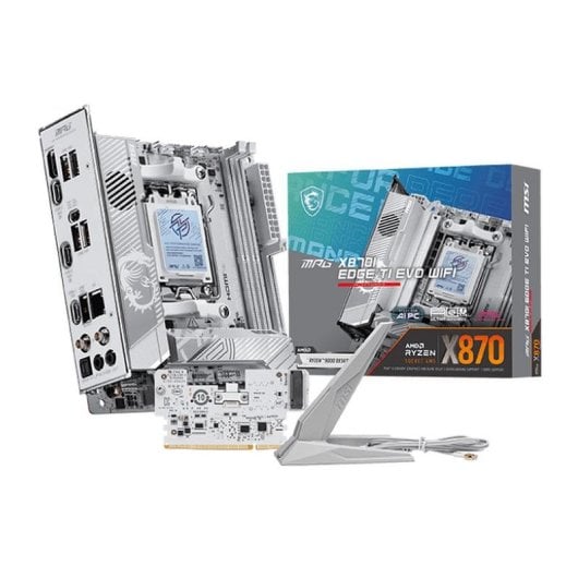 Carte mère MSI MPG X870I EDGE TI EVO WIFI X870 AM5 DDR5 Mini-ITX Wi-Fi 7 USB4 5GbE PCIe 5.0