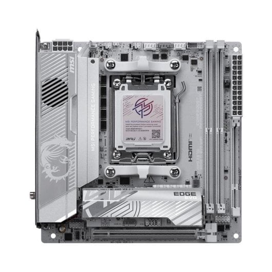 Carte mère MSI MPG X870I EDGE TI EVO WIFI X870 AM5 DDR5 Mini-ITX Wi-Fi 7 USB4 5GbE PCIe 5.0