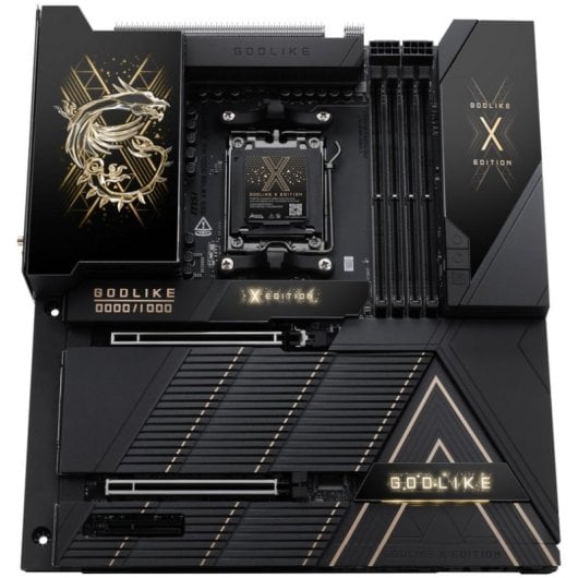 Placa Base MSI MEG X870E GODLIKE X EDITION AMD X870E AM5 DDR5 E-ATX WiFi 7 USB4 PCIe 5.0 LAN 10 GbE LED