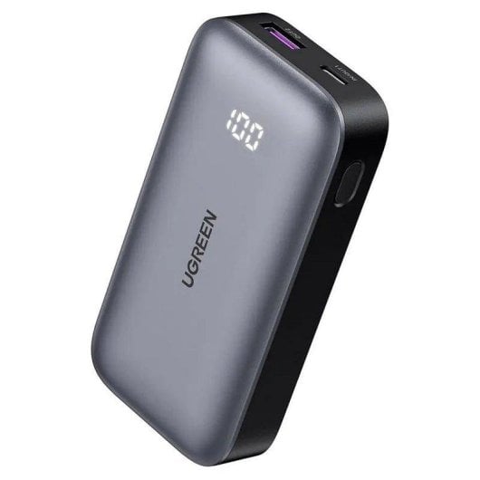 Batería externa Ugreen PB502-25185 10000mAh Mini Carga rápida 30W Gris