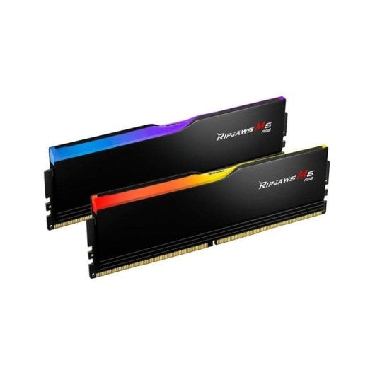 Mémoire RAM G.Skill Ripjaws M5 RGB F5-6400J3239G16GX2-RM5RK 32Go 2x16Go DDR5 6400MHz CL32 XMP RGB Multicolore