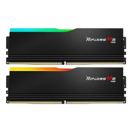 Memoria RAM G.Skill Ripjaws M5 RGB F5-6000J2836G32GX2-RM5RK 64GB 2x32GB DDR5 6000MHz CL28 XMP RGB