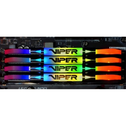 Memoria RAM Patriot Viper Steel PVSR416G320C6K 16GB 2x8GB DDR4 3200MHz CL19 RGB Silber