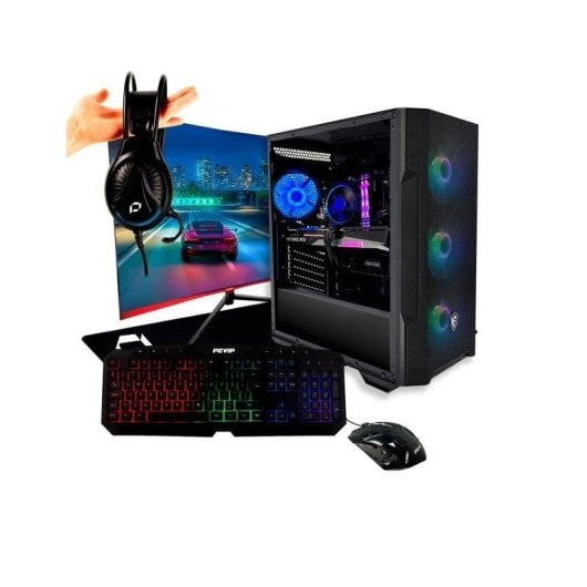 PcVIP Iron Two Intel Core i5-14400F 32GB 1TB SSD RTX 5070 Windows 11 WiFi Monitor 27" Periféricos