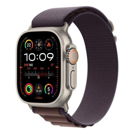 Apple Watch Ultra 2 GPS Cellular 49mm OLED Titane Indigo M Étanche IP6X SpO2 Pulsomètre