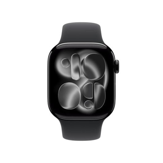 Apple Watch Series 11 GPS NFC 42mm OLED Schwarz M/L Wasserdicht 50m SpO2 Pulsmesser
