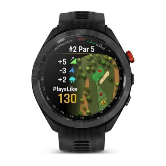 Garmin Approach S70 Bluetooth GPS 47mm Negro Correa Gris Talla Única Resistente al Agua 5 ATM Pulsómetro