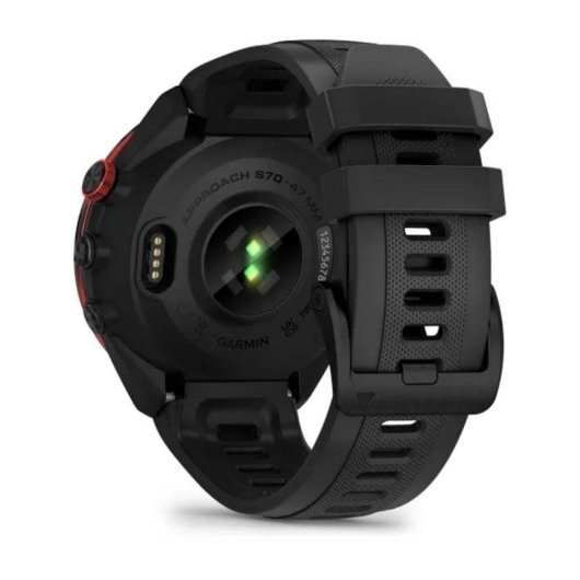 Garmin Approach S70 Bluetooth GPS 47mm Negro Correa Gris Talla Única Resistente al Agua 5 ATM Pulsómetro