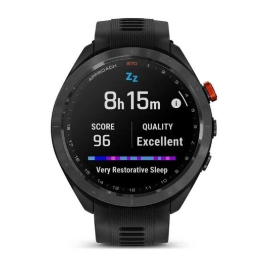 Garmin Approach S70 Bluetooth GPS 47mm Negro Correa Gris Talla Única Resistente al Agua 5 ATM Pulsómetro