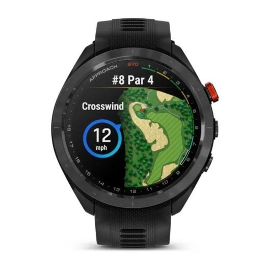 Garmin Approach S70 Bluetooth GPS 47mm Negro Correa Gris Talla Única Resistente al Agua 5 ATM Pulsómetro