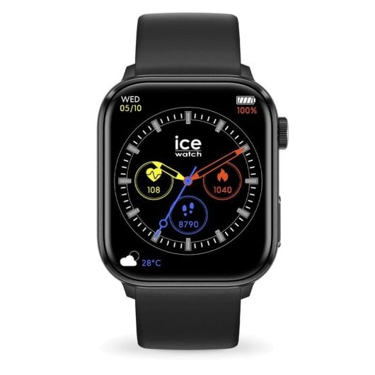 Ice-Watch Ice Smart Two Bluetooth 38mm AMOLED Noir Taille Unique Étanche IP68 SpO2 Pulsomètre