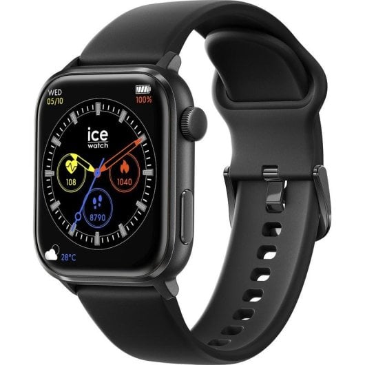 Ice-Watch Ice Smart Two Bluetooth 38mm AMOLED Noir Taille Unique Étanche IP68 SpO2 Pulsomètre