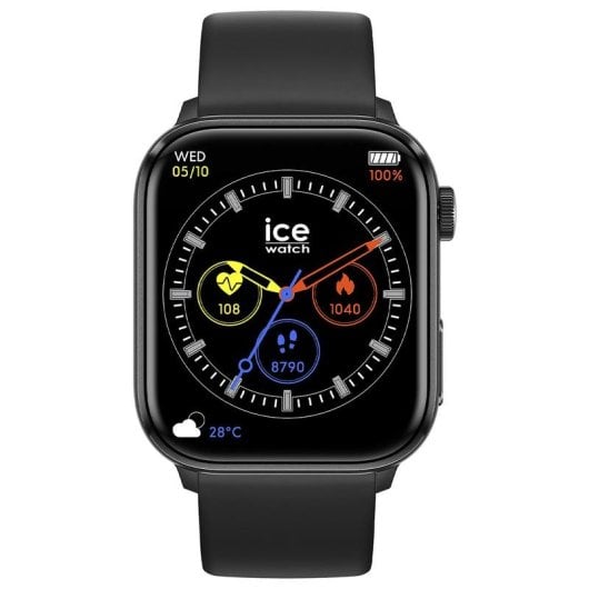 Ice-Watch Ice Smart Two Bluetooth 38mm AMOLED Noir Taille Unique Étanche IP68 SpO2 Pulsomètre