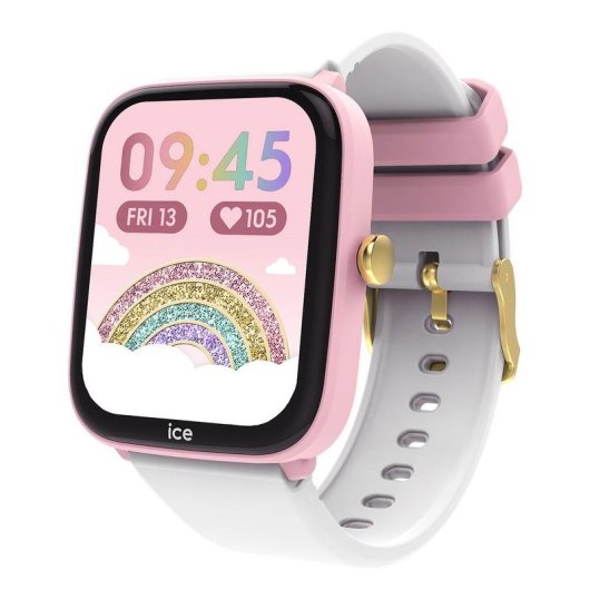 Ice-Watch Smart Junior 2.0 Bluetooth 1,75" Écran tactile Rose Blanc IP68 Taille Unique