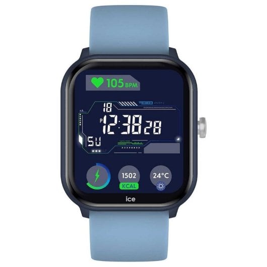 Ice-Watch Smart Junior 3.0 Bluetooth 44mm AMOLED Bleu Bracelet Silicone Taille Unique IP68