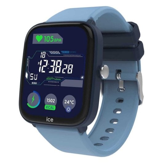 Ice-Watch Smart Junior 3.0 Bluetooth 44mm AMOLED Bleu Bracelet Silicone Taille Unique IP68