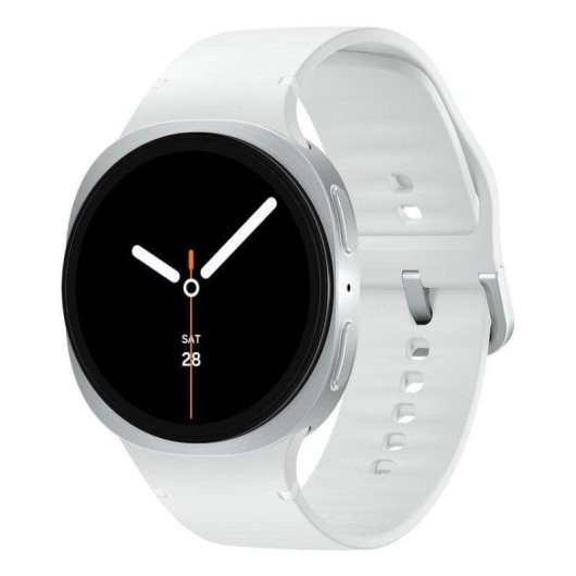 Samsung Galaxy Watch8 Bluetooth GPS NFC 44mm Super AMOLED Silber M/L 5ATM IP68