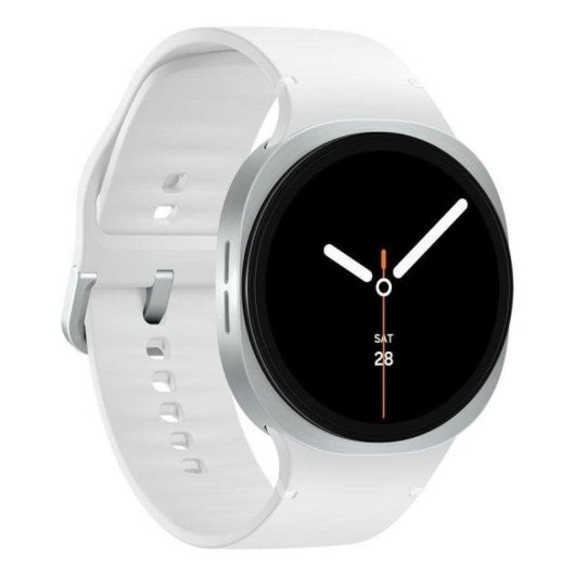 Samsung Galaxy Watch8 Bluetooth GPS NFC 44mm Super AMOLED Silber M/L 5ATM IP68