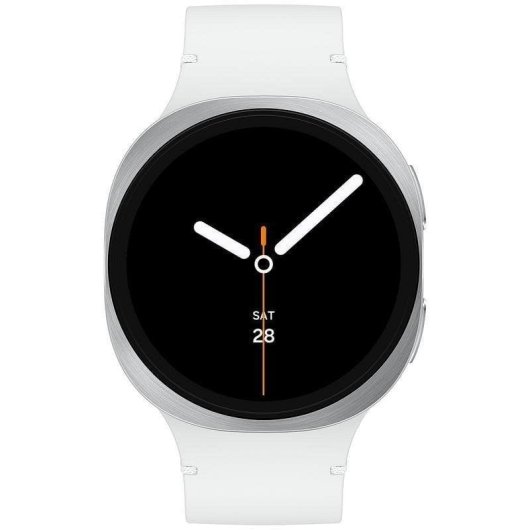 Samsung Galaxy Watch8 Bluetooth GPS NFC 44mm Super AMOLED Silber M/L 5ATM IP68