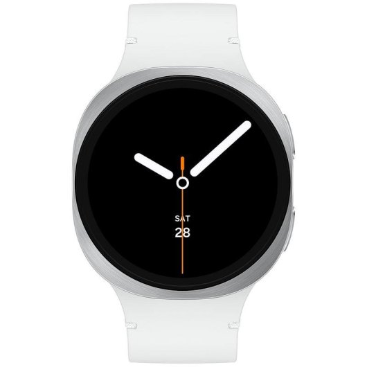 Samsung Galaxy Watch8 Bluetooth GPS NFC 44mm Super AMOLED Prata M/L IP68 Pulsómetro SOS